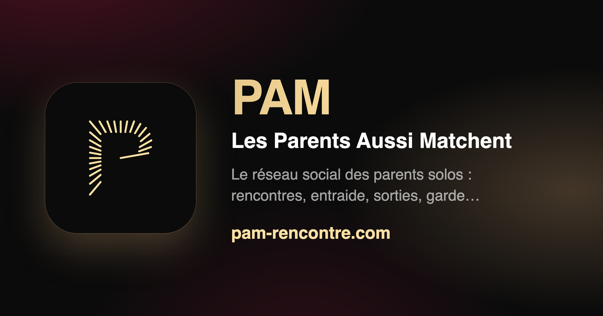 Logo PAM - Le Réseau Social des Parents Solos